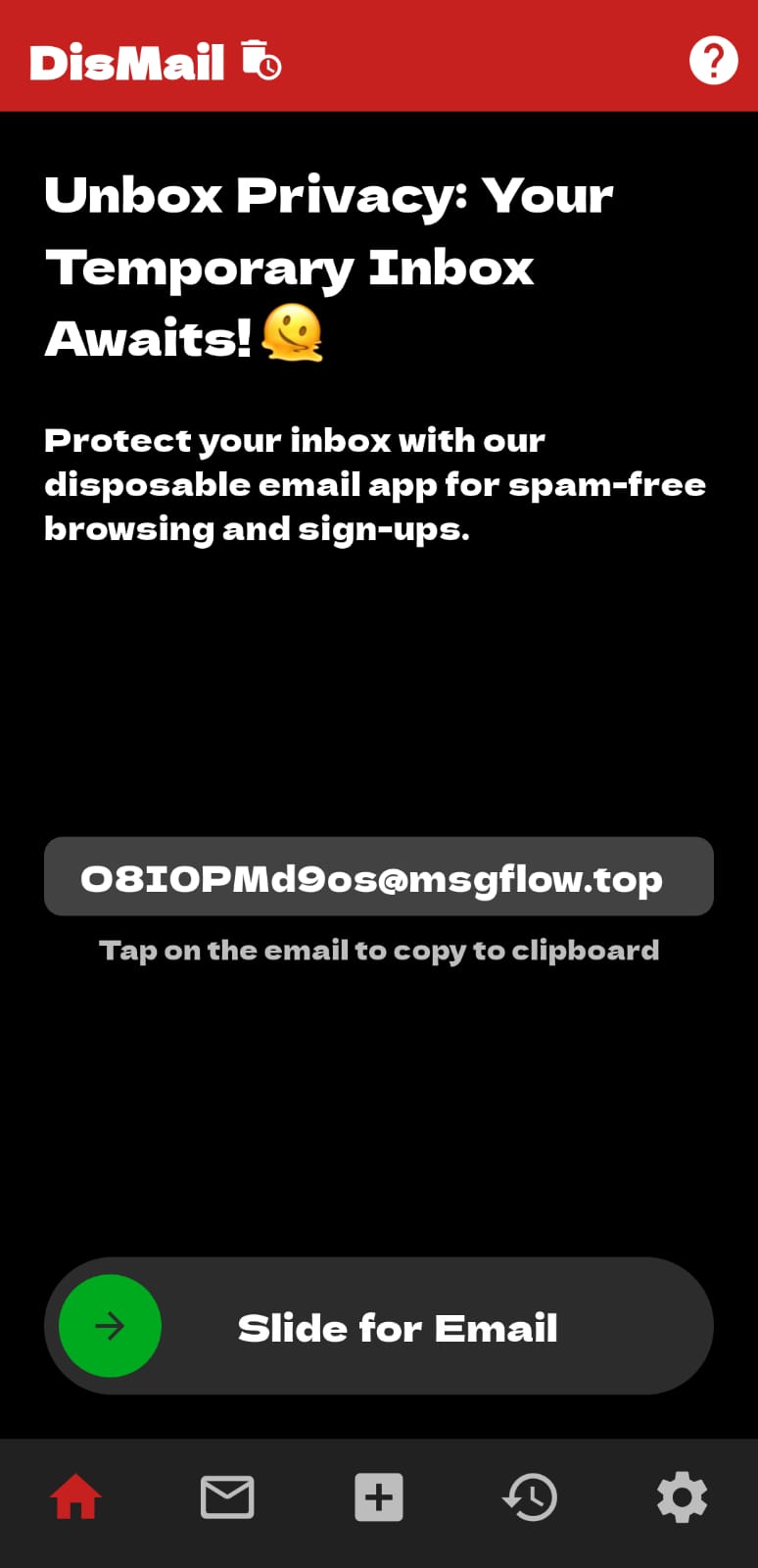 Dismail App Screenshot 1
