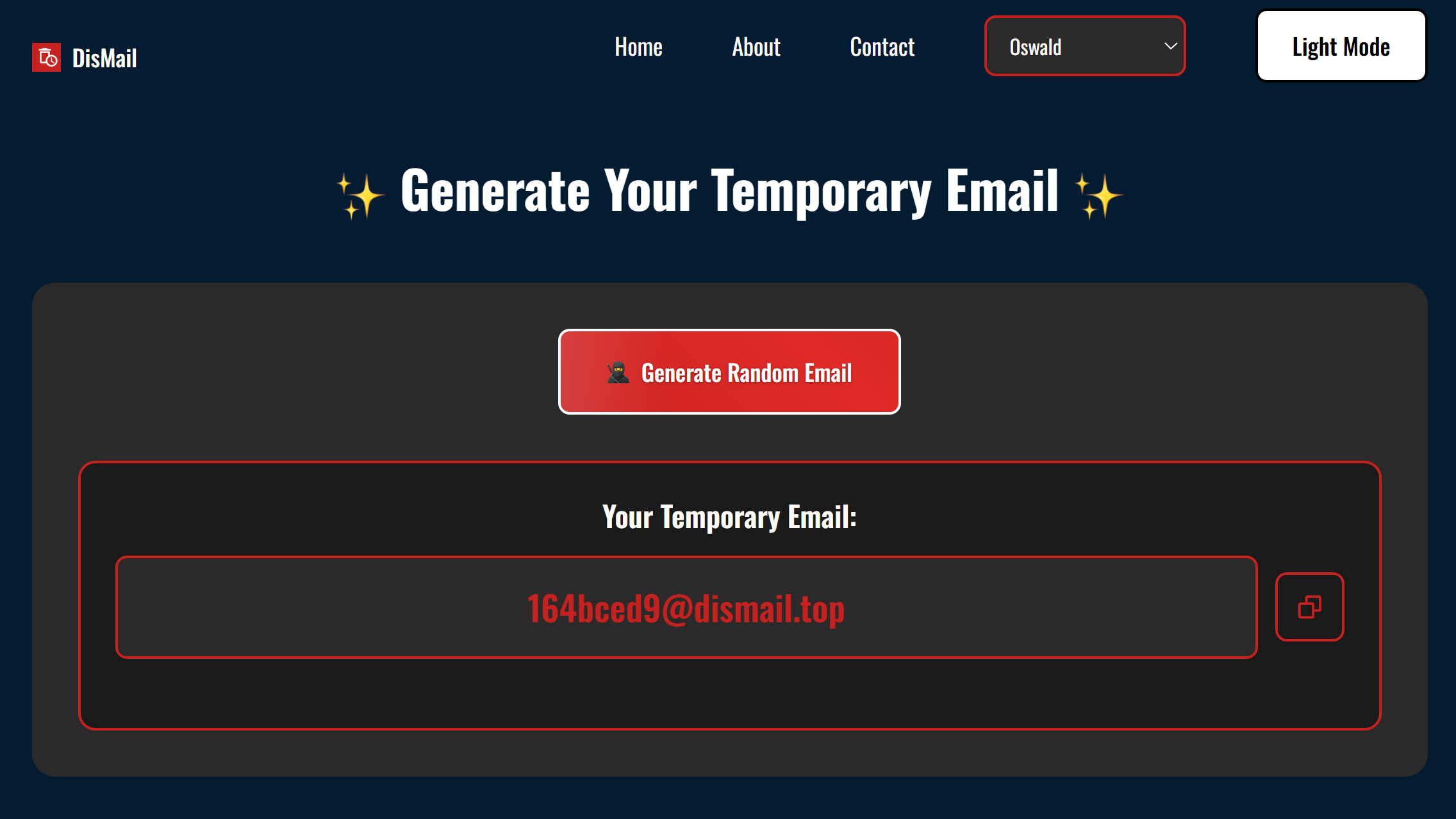 Dismail Website